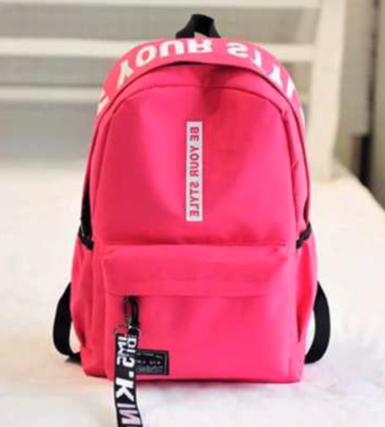 KW80961 Casual Travel Bag Pink White